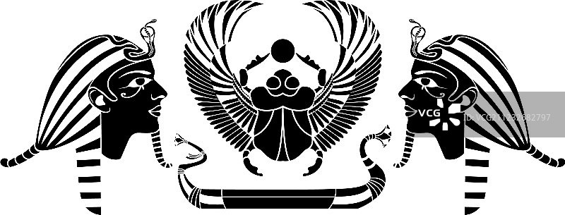 古埃及构图图片素材