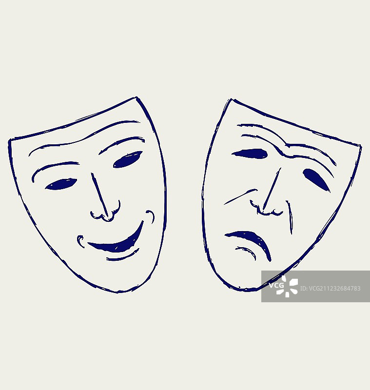 经典喜剧悲剧面具图片素材