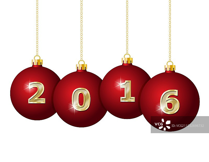 2016年圣诞玻璃球图片素材