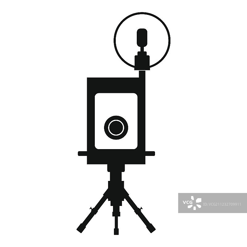 复古相机黑色图标图片素材