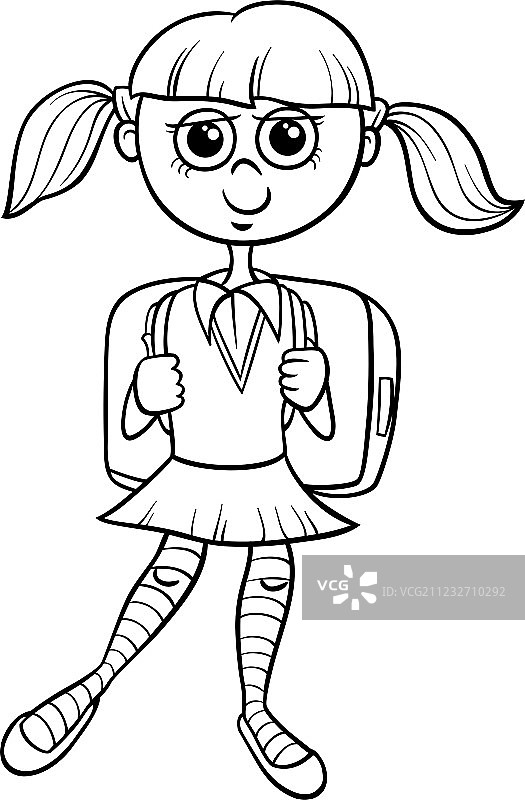 小学生涂色书图片素材