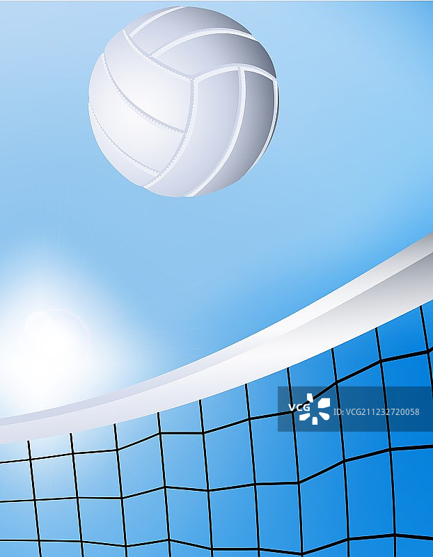 飞行的排球图片素材