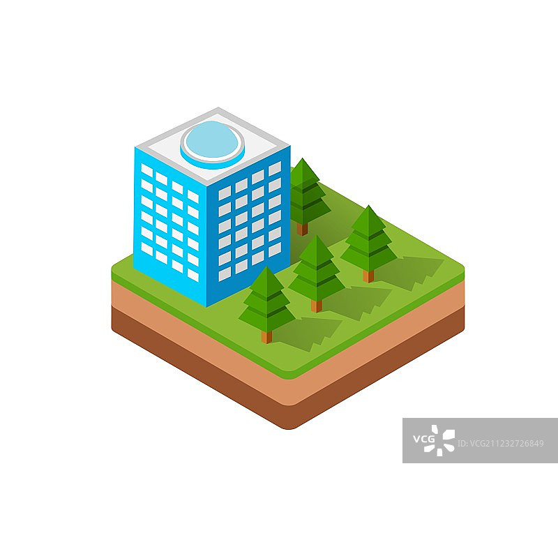 2.5D城镇图片素材