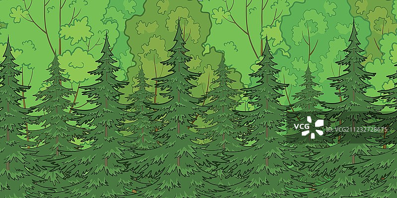 森林无缝背景图片素材
