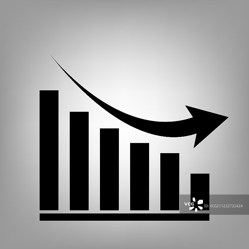 下降图表图标图片素材