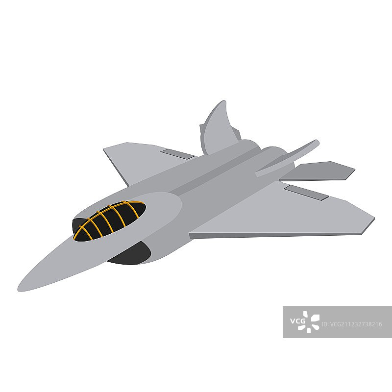 军用飞机卡通图标图片素材