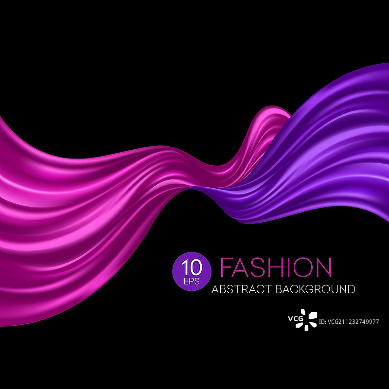 红色飞舞丝绸时尚背景图片素材