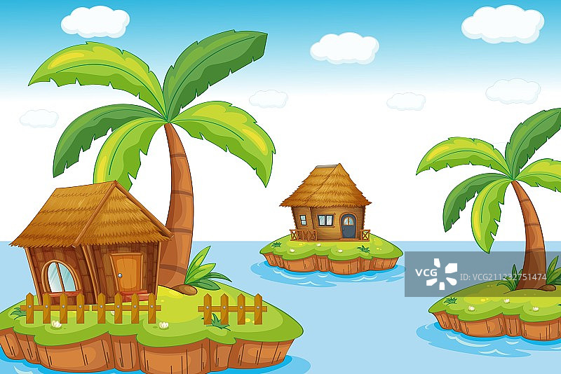 岛屿住宿图片素材