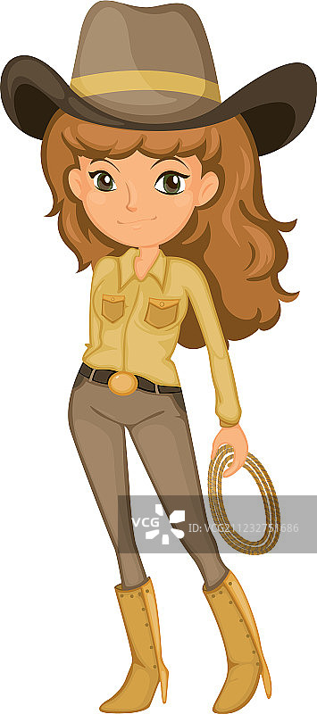 女牛仔图片素材