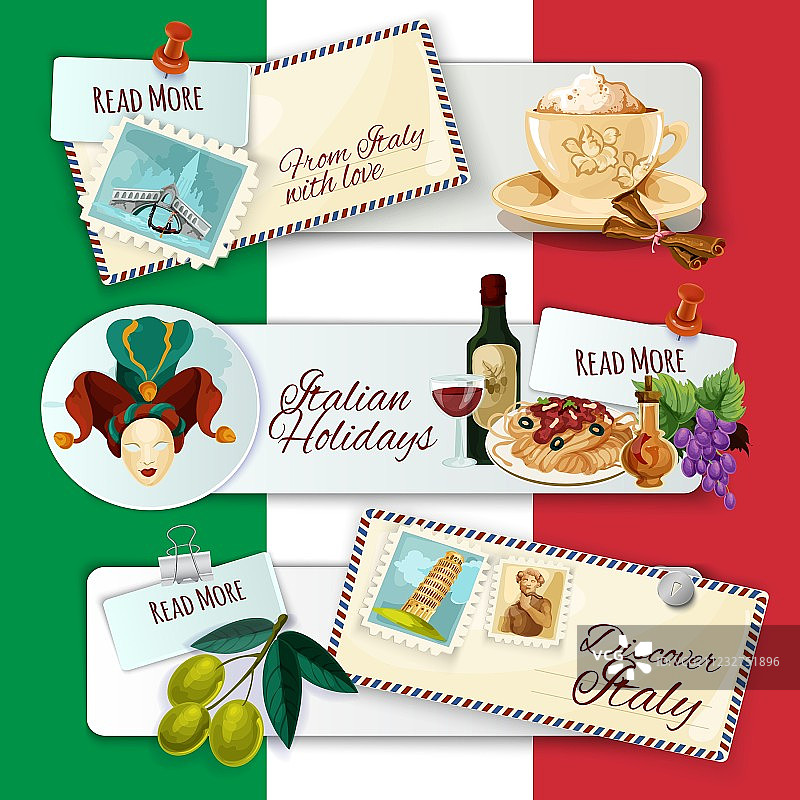 意大利旅游横幅图片素材