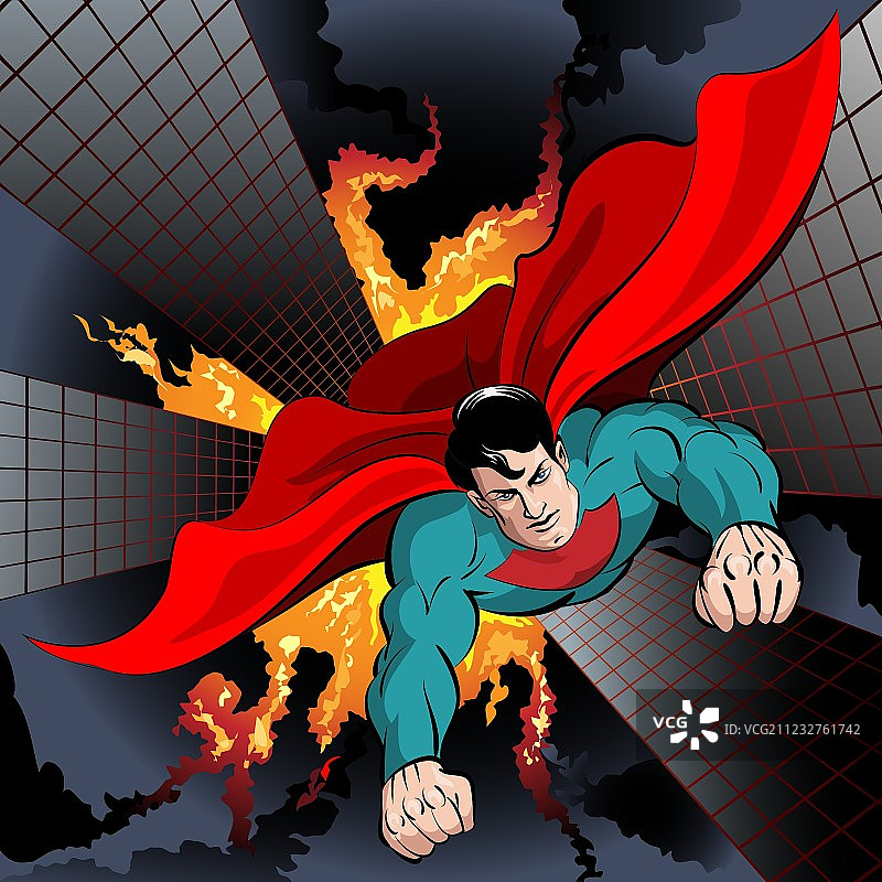 飞翔的超级英雄图片素材