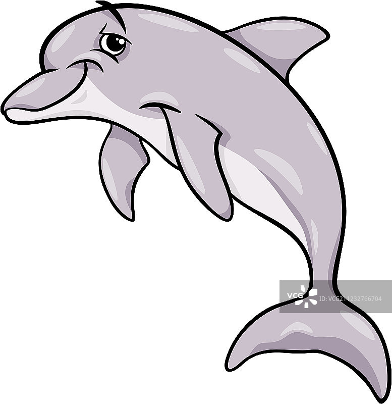 海豚卡通动物图片素材