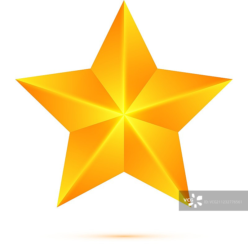 白色背景上的孤立星星图片素材