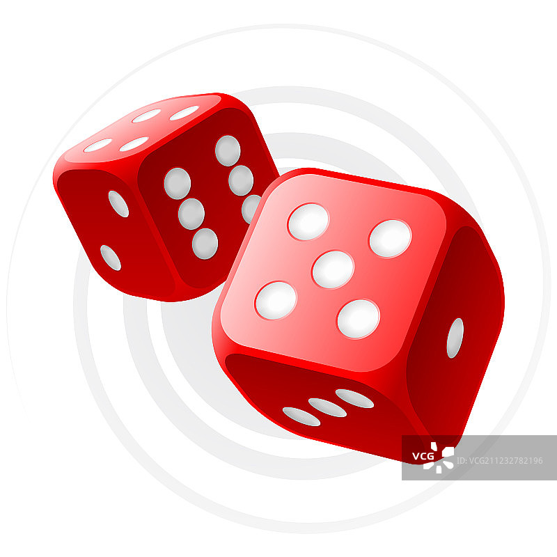 红色骰子图片素材