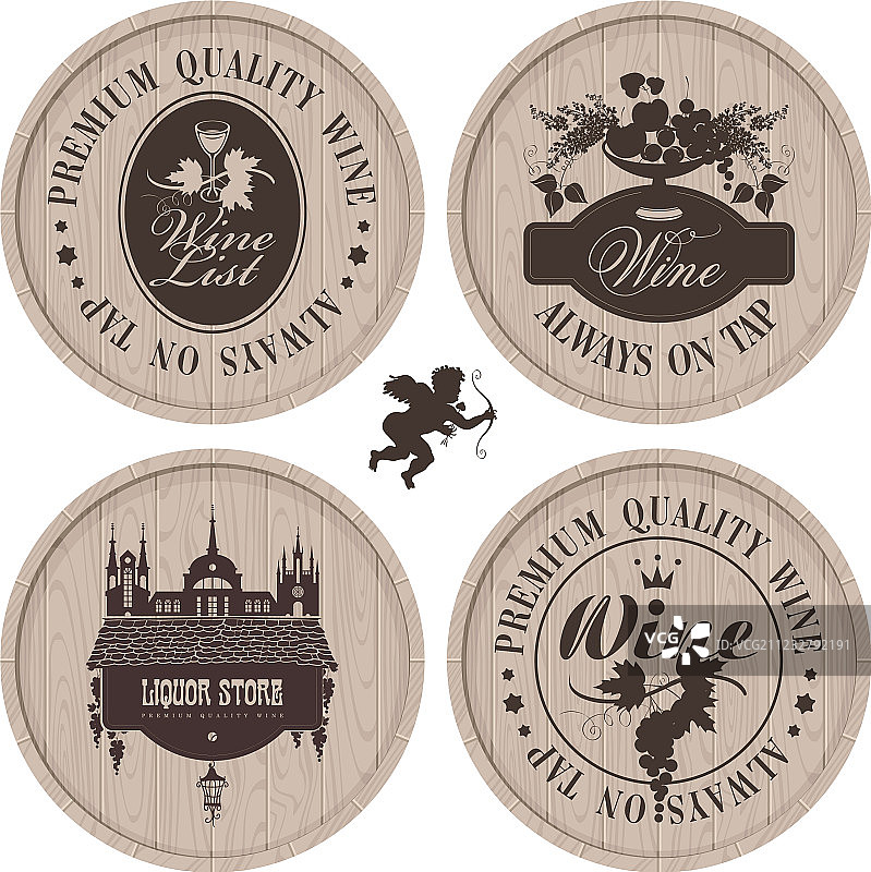 葡萄酒桶图片素材