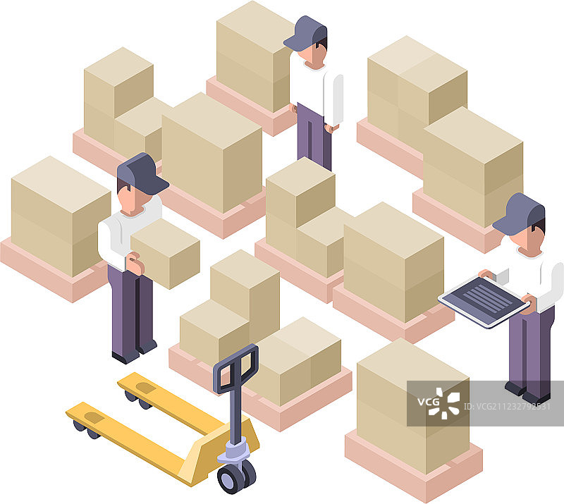 仓库工作区配送中心图片素材