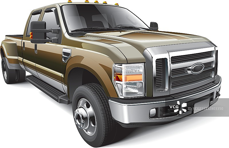 美式全尺寸皮卡车图片素材