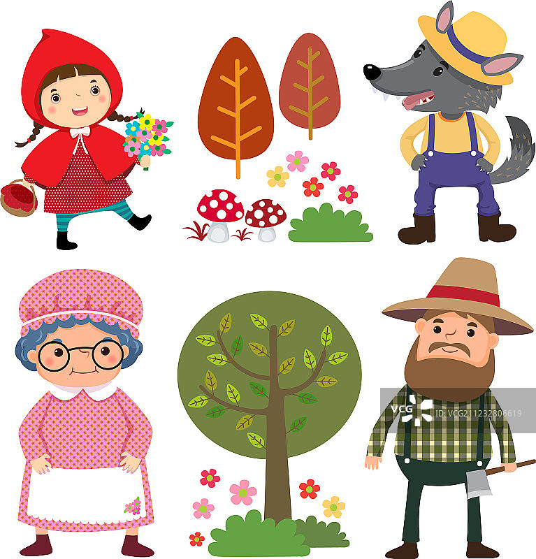 小红帽角色合集图片素材