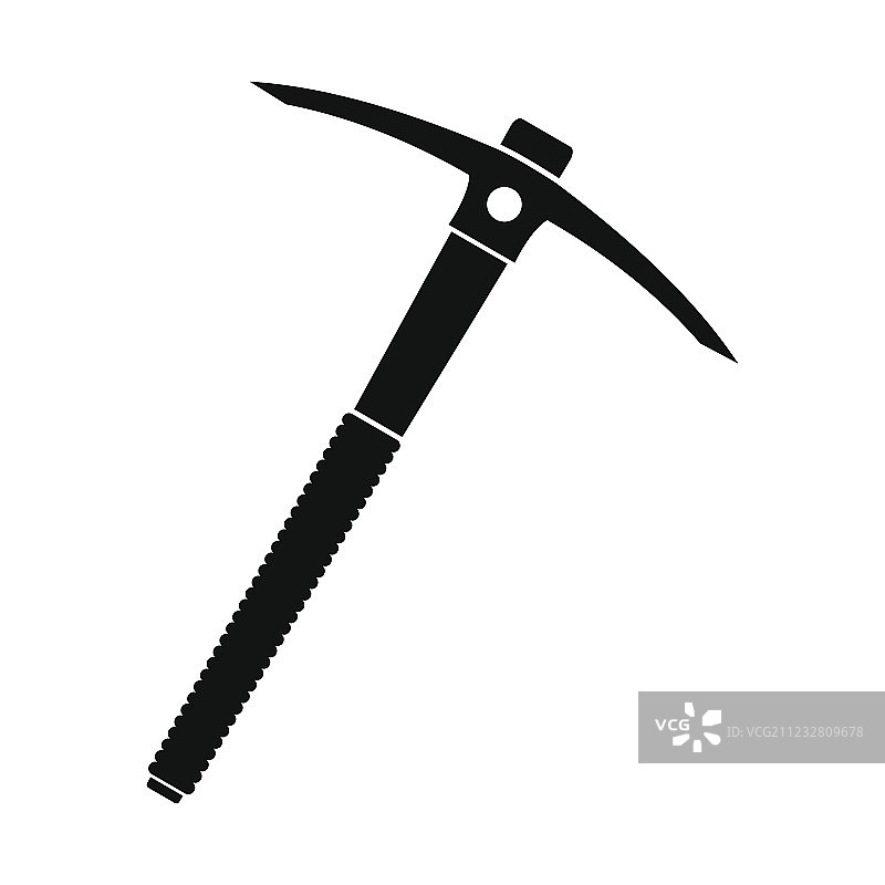 黑色镐工具简约图标图片素材