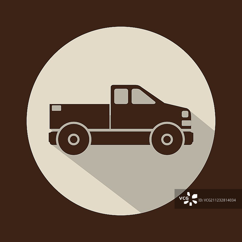 家庭轿车侧视图标图片素材