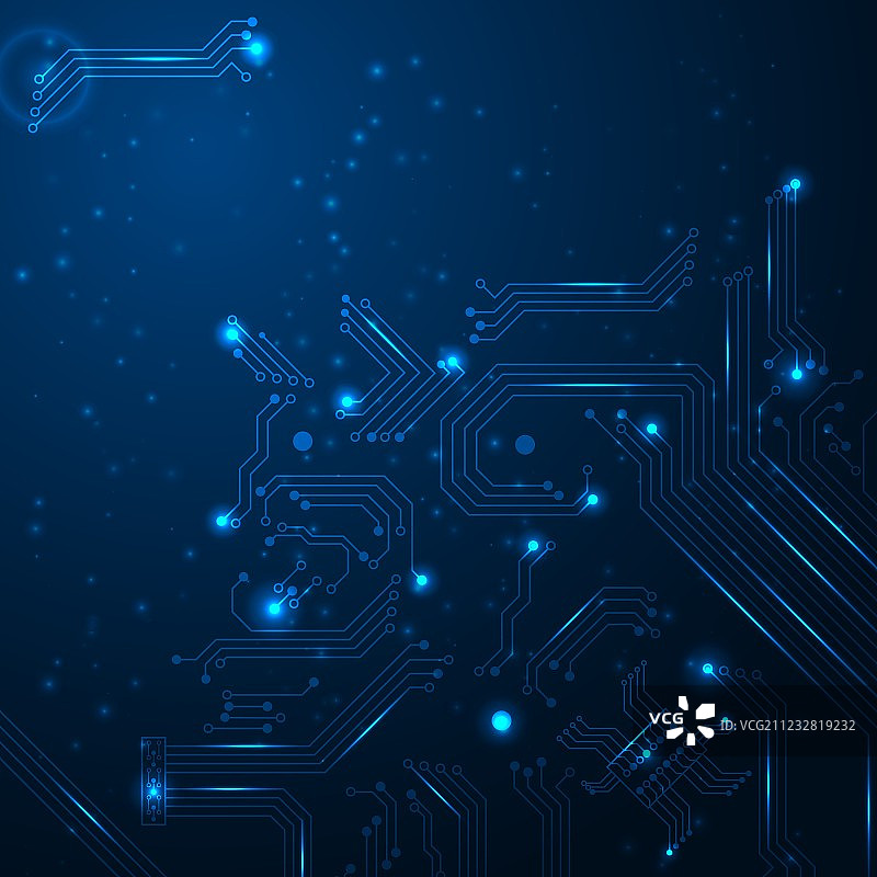 具有电路板元素的科技背景图片素材