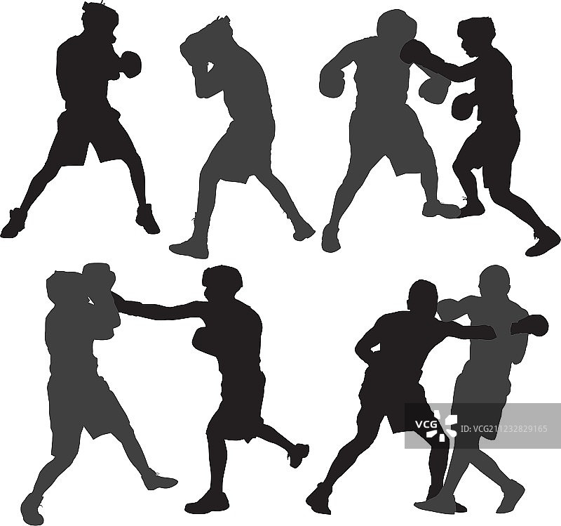 拳击轮廓图片素材