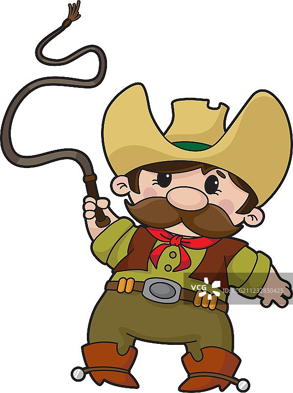 带鞭子的牛仔图片素材