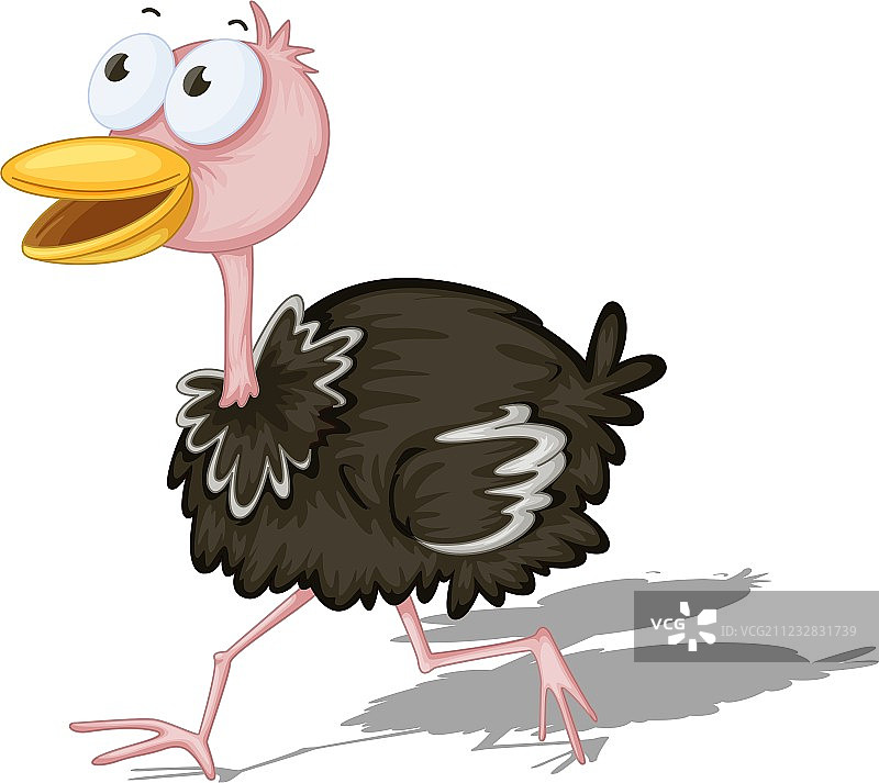 卡通鸵鸟图片素材