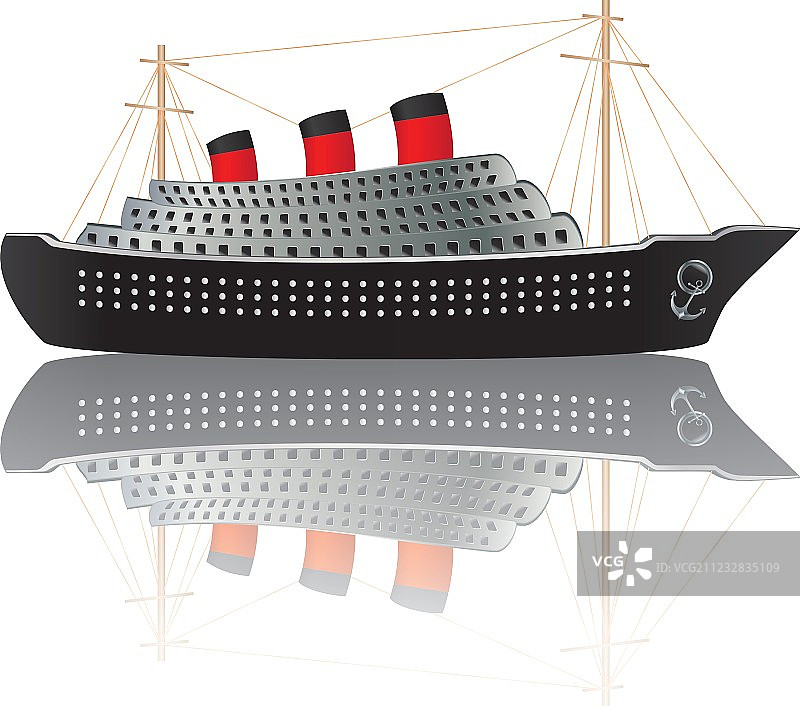 复古远洋班轮图片素材