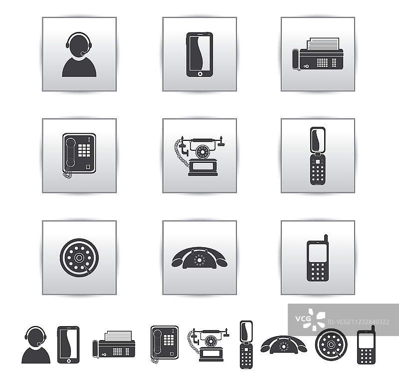 电影图标胶片和方形灰色图片素材