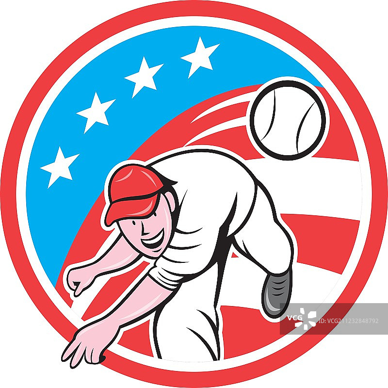 棒球投手外野手投球圈图片素材