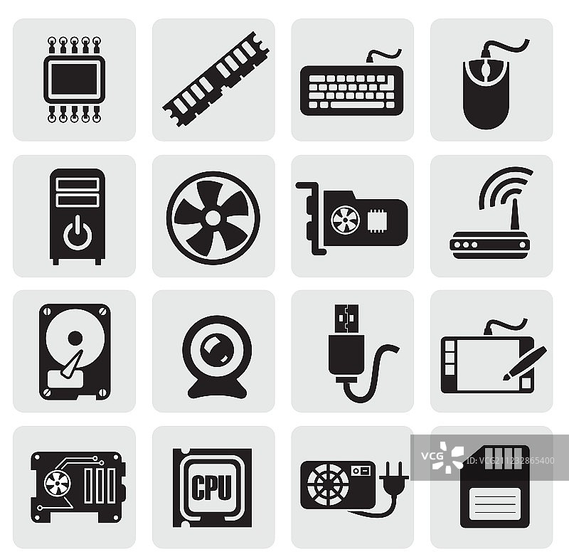 电脑图标合集图片素材