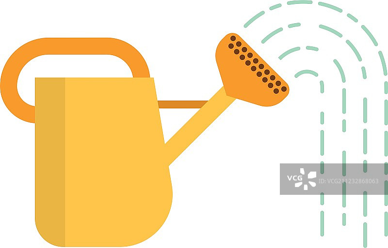 夏季园艺浇水壶图片素材