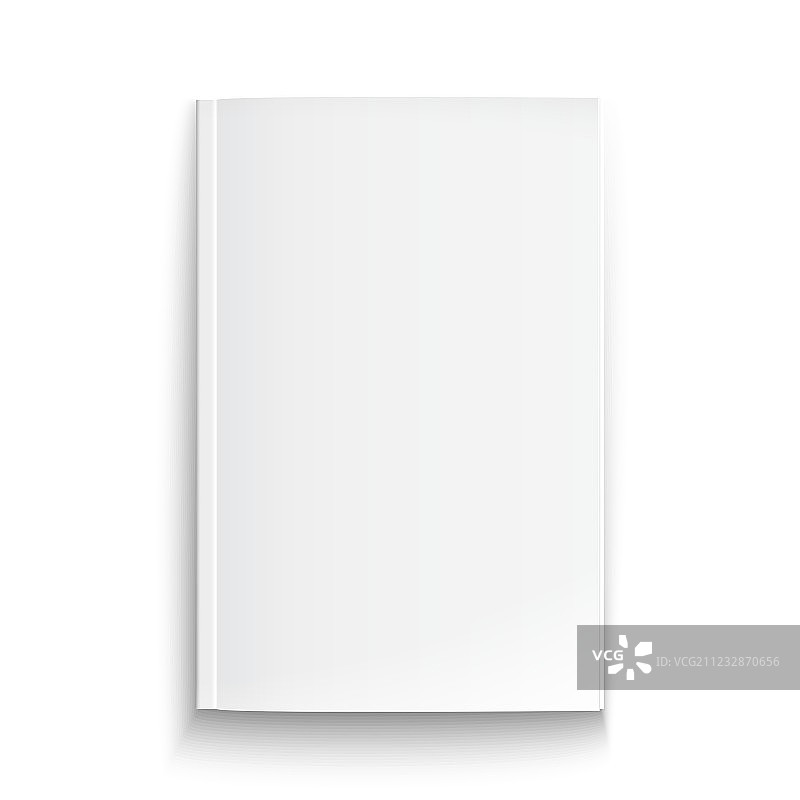 带柔和阴影的空白杂志模板图片素材