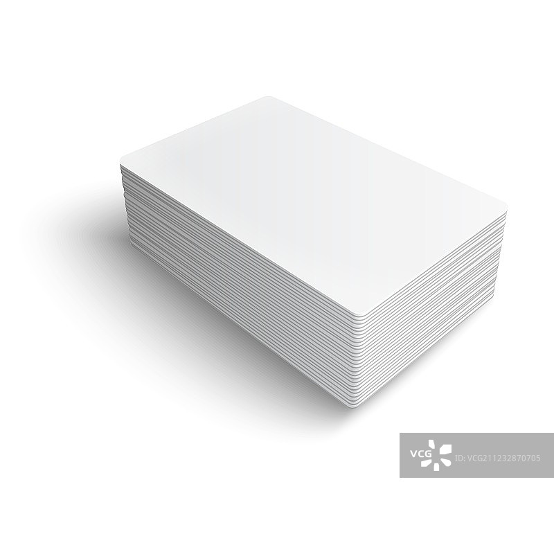 一摞空白名片图片素材