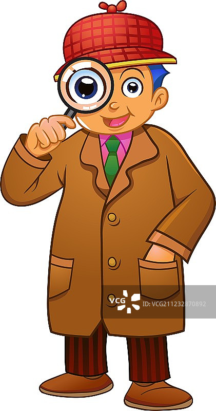 侦探男孩图片素材