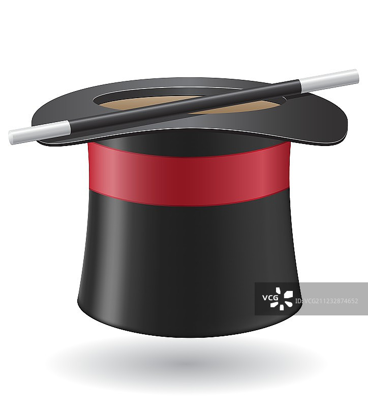 魔杖和高顶礼帽图片素材