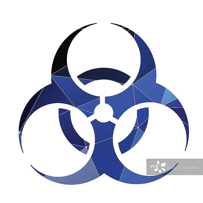 生物危害图标抽象三角形图片素材