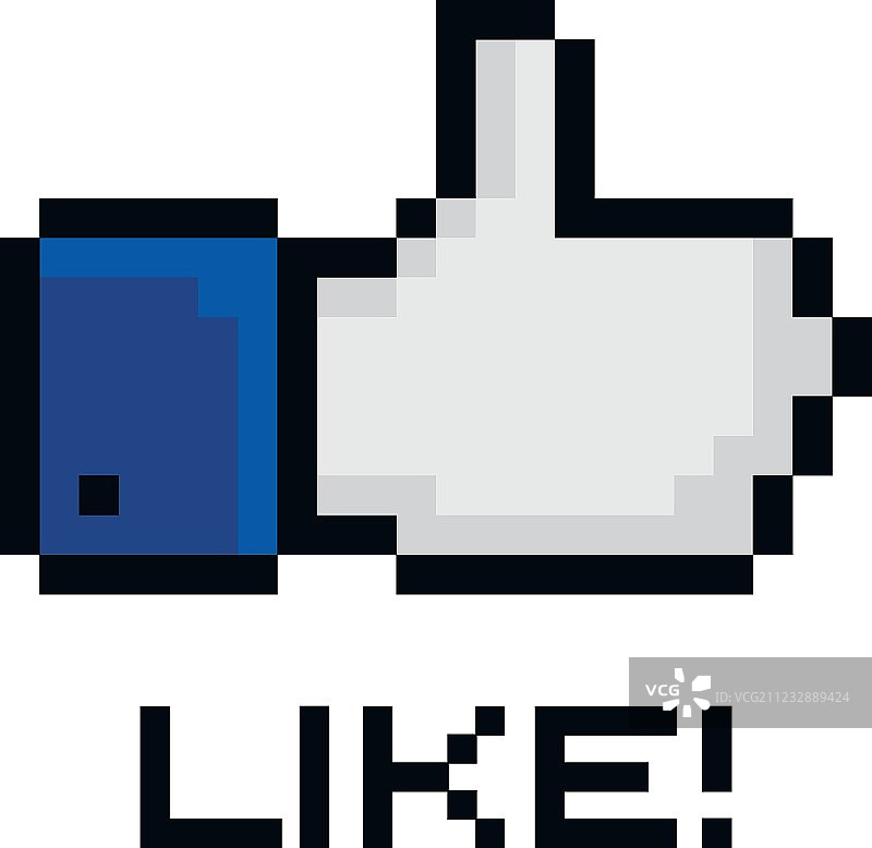 像素主题手势符号图片素材