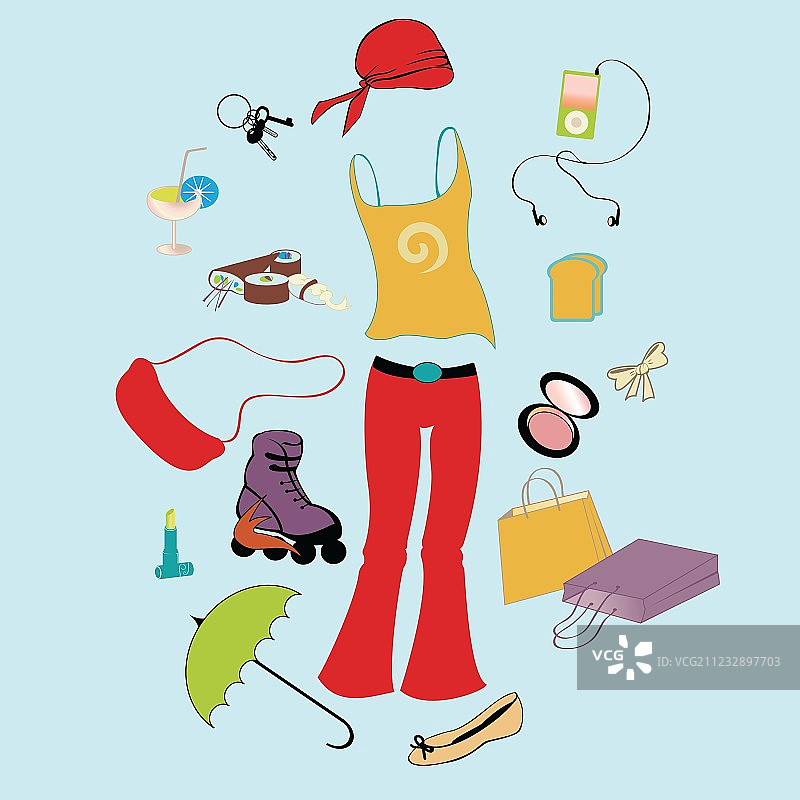 时髦的青少年生活方式图片素材