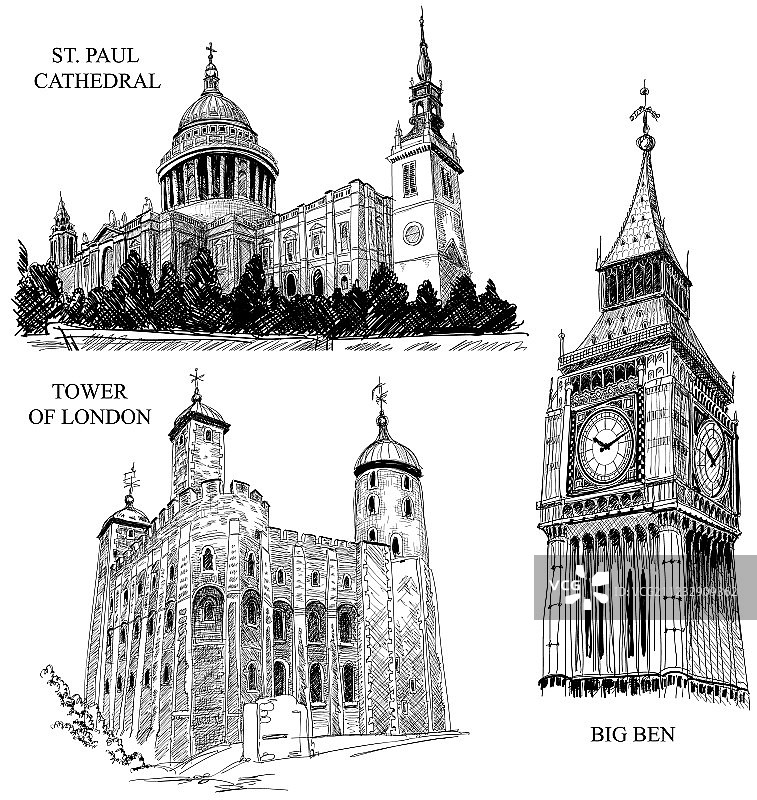 伦敦建筑符号图片素材