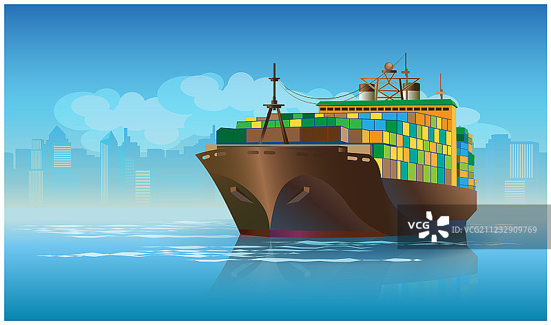 大型货轮图片素材