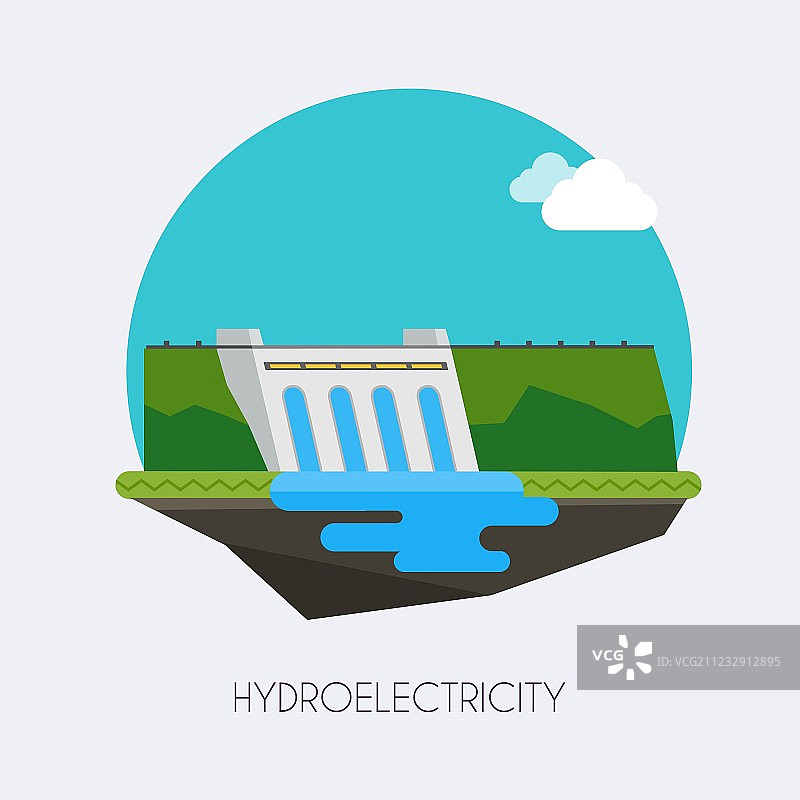 水力发电站景观图片素材