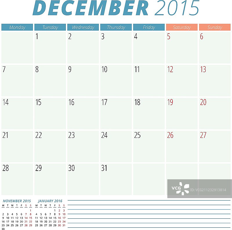 2015年日历计划模板设计图片素材