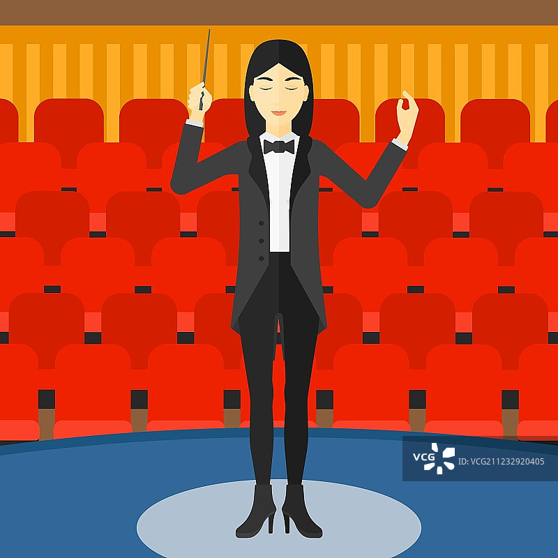 指挥用指挥棒进行指挥图片素材