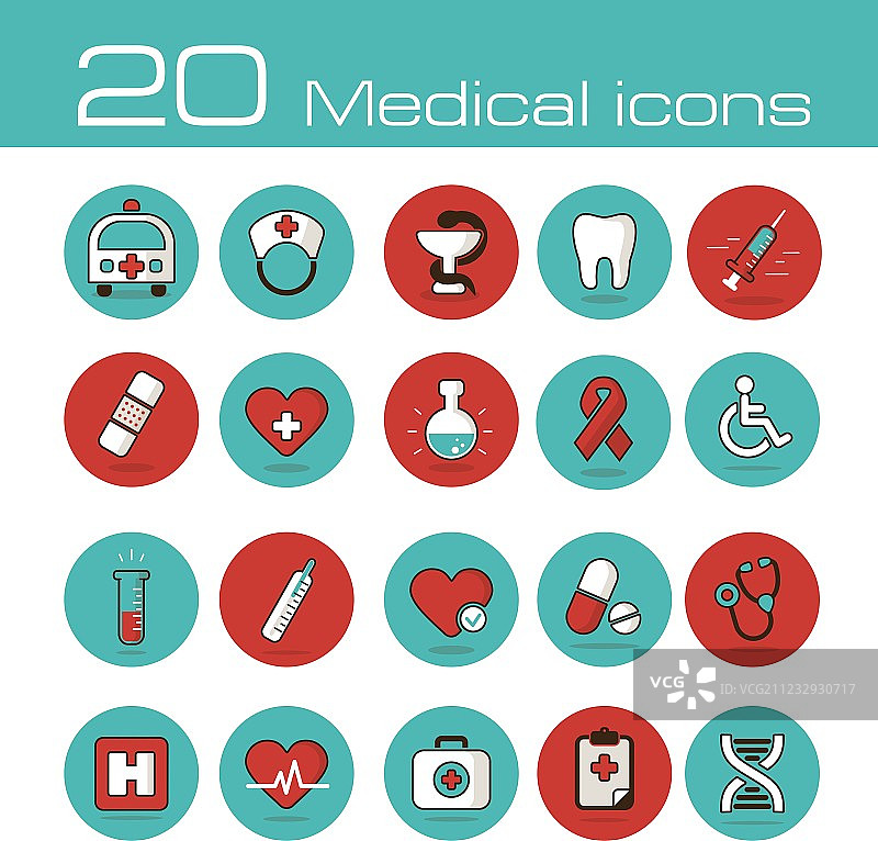 医疗图标设置图片素材