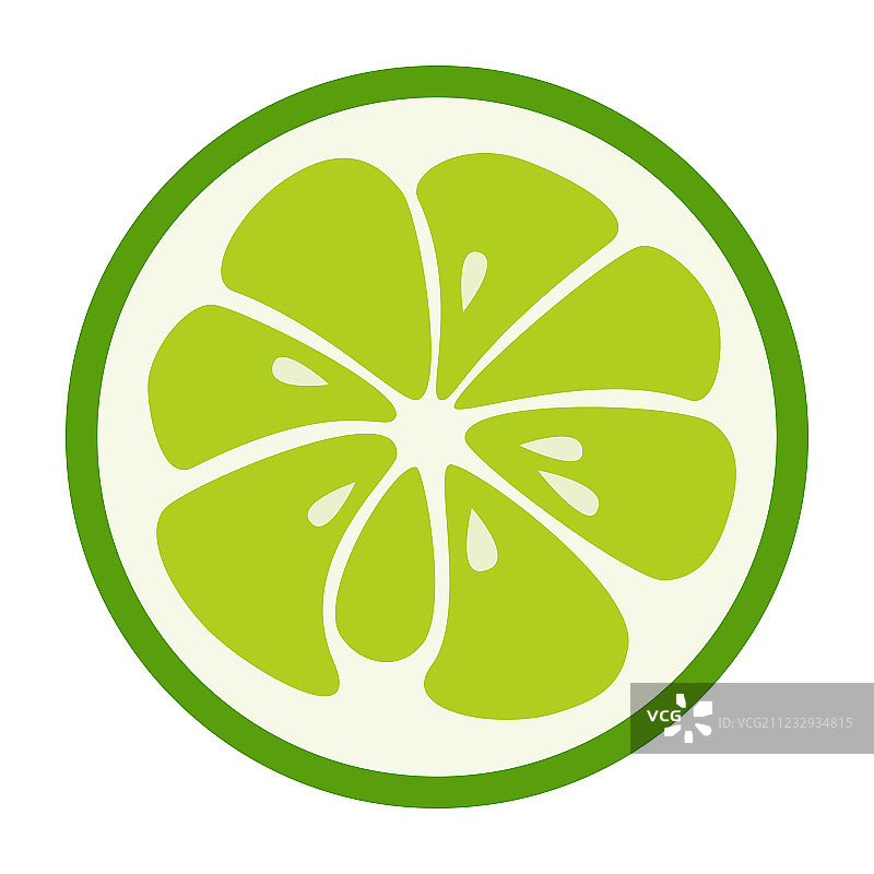 青柠时尚图标多汁水果标志图片素材