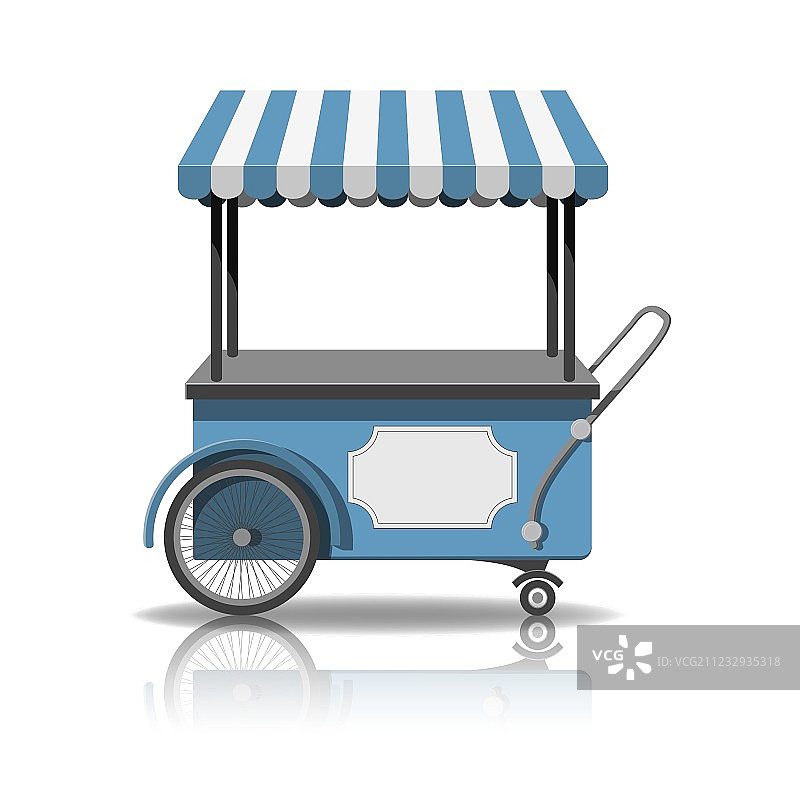 冰淇淋手推车图片素材