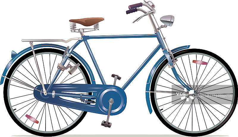 老式复古自行车图片素材