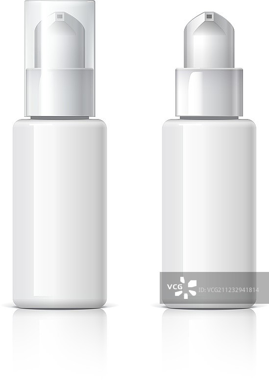 逼真化妆品喷雾瓶容器图片素材
